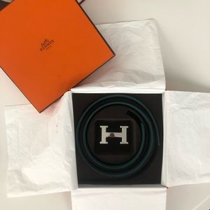Hermès H Belt Buckle & Reversible Leather Strap